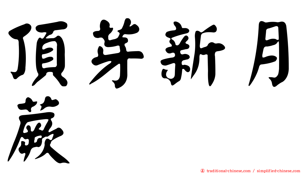 頂芽新月蕨