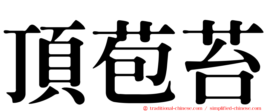 頂苞苔