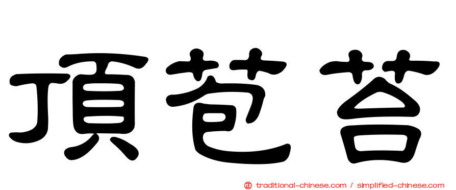 頂苞苔