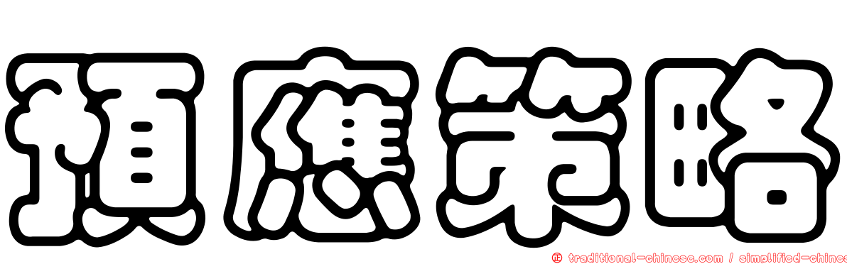 預應策略