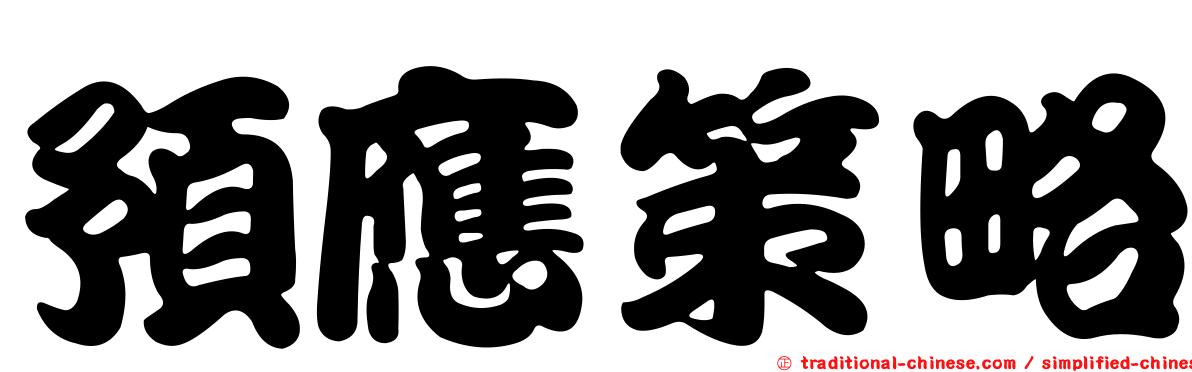 預應策略