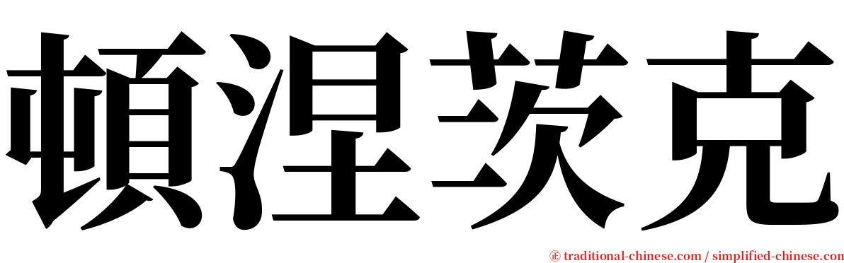 頓涅茨克 serif font