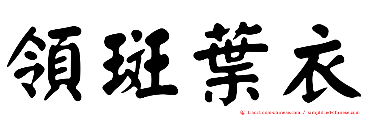 領斑葉衣
