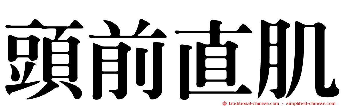 頭前直肌