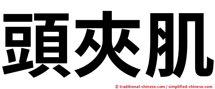 頭夾肌