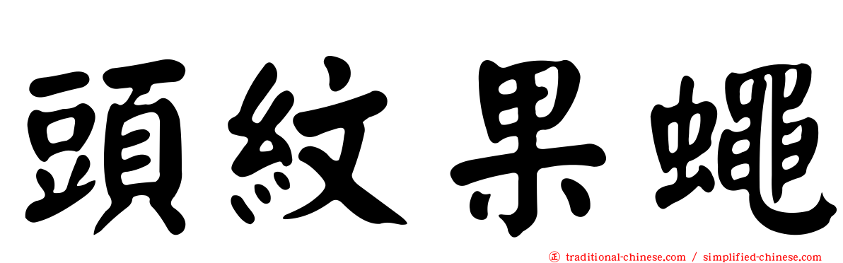 頭紋果蠅