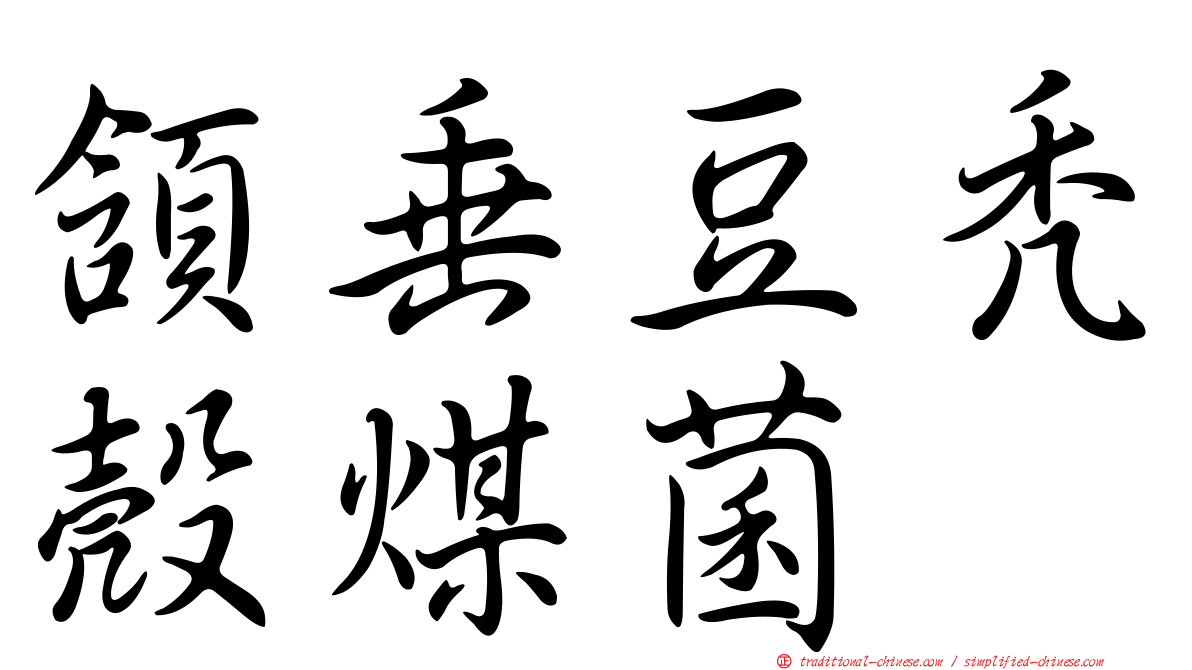 頷垂豆禿殼煤菌