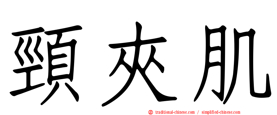 頸夾肌