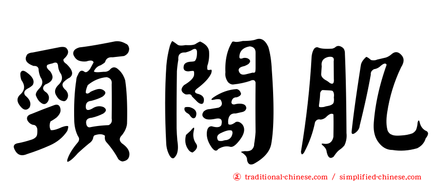頸闊肌