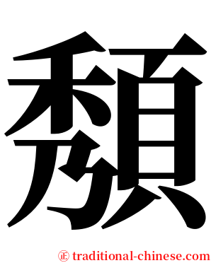 頺 serif font