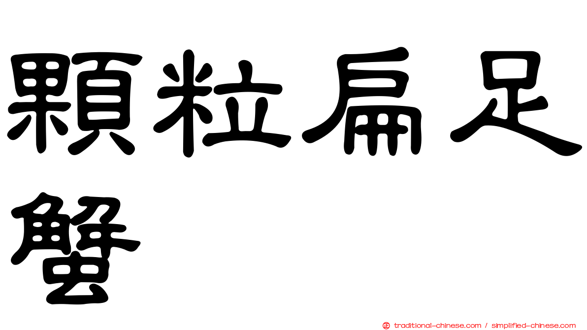 顆粒扁足蟹