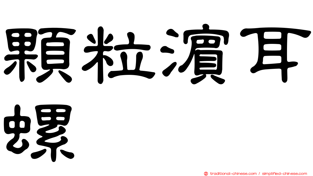 顆粒濱耳螺
