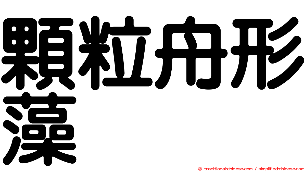 顆粒舟形藻