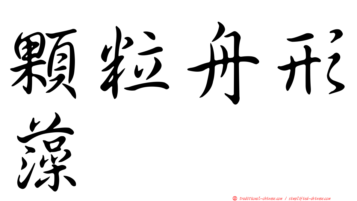 顆粒舟形藻