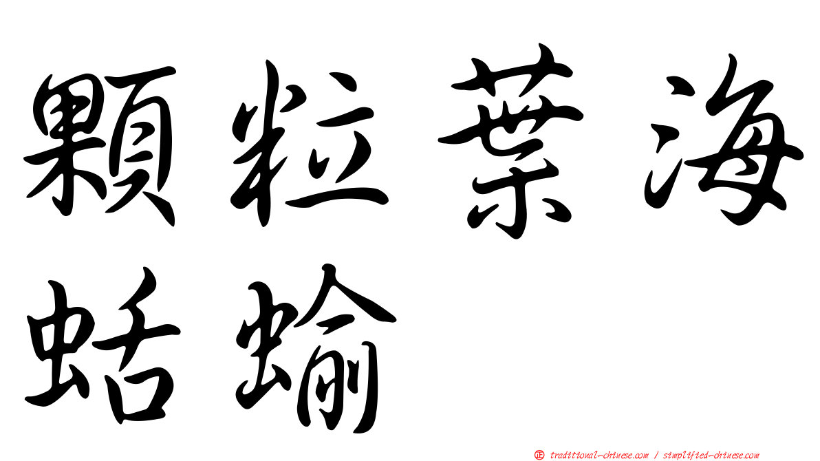 顆粒葉海蛞蝓