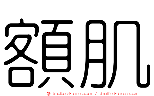 額肌