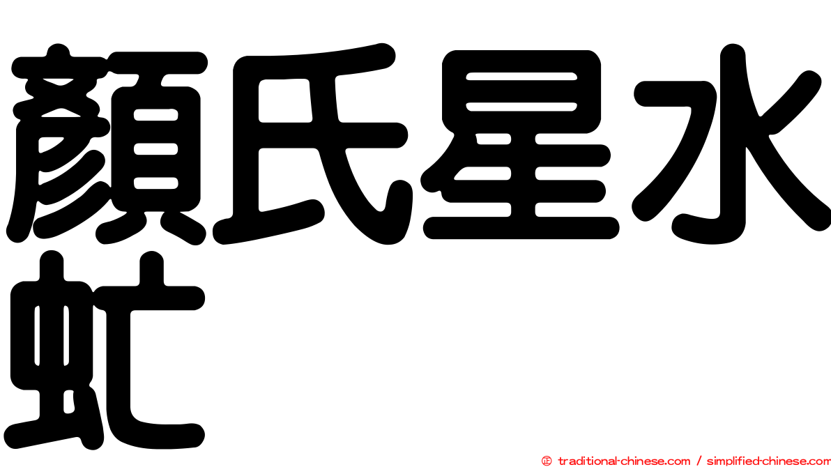 顏氏星水虻
