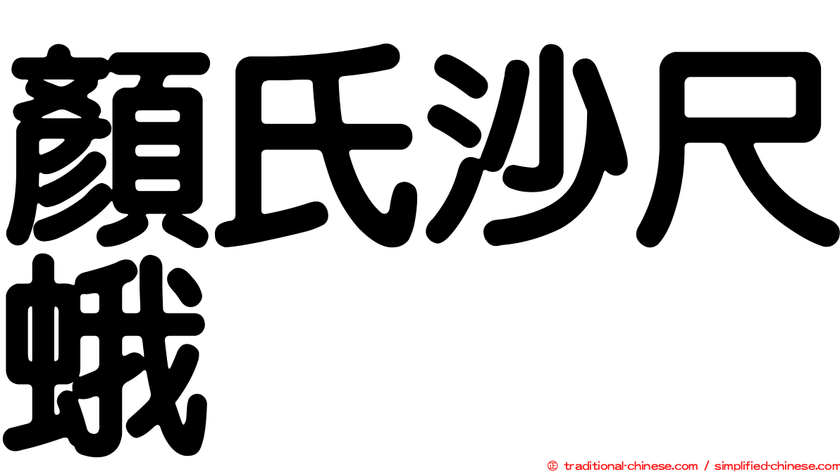 顏氏沙尺蛾
