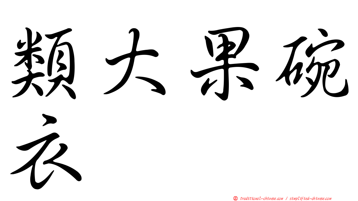 類大果碗衣