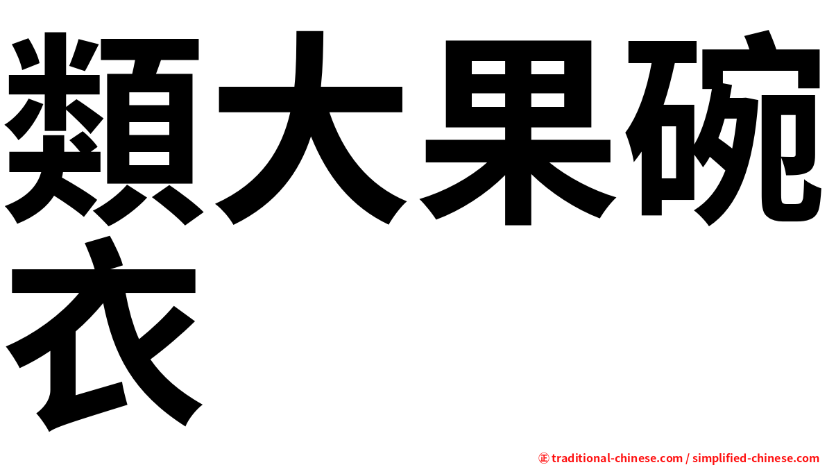 類大果碗衣