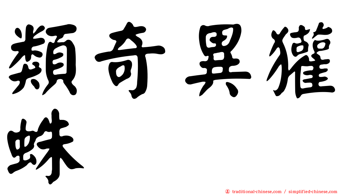類奇異獾蛛