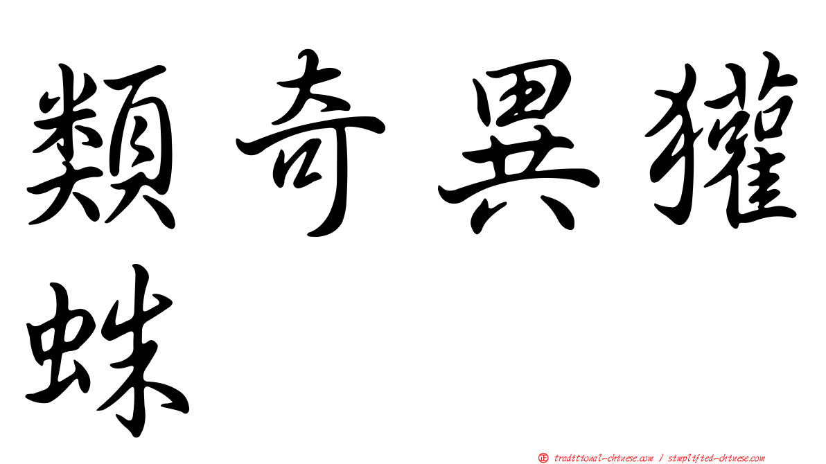 類奇異獾蛛