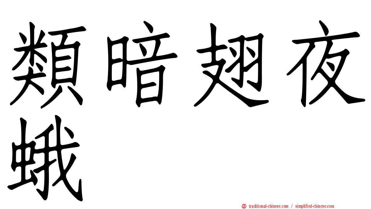 類暗翅夜蛾