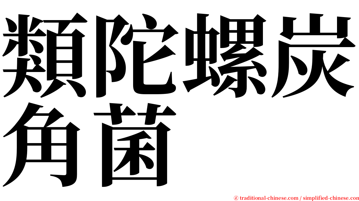 類陀螺炭角菌 serif font