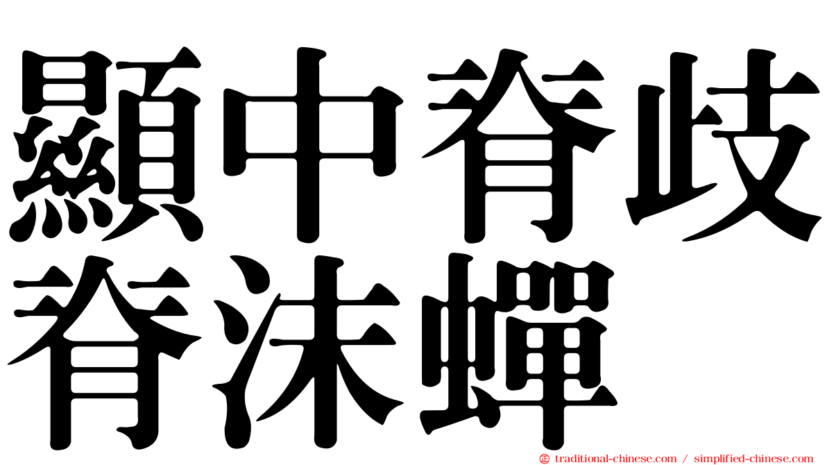顯中脊歧脊沫蟬