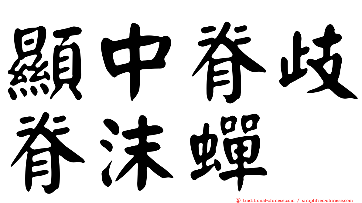 顯中脊歧脊沫蟬