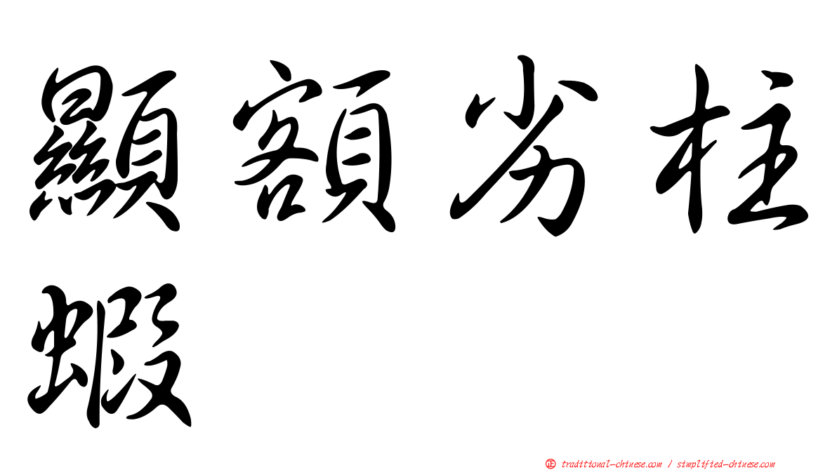 顯額劣柱蝦