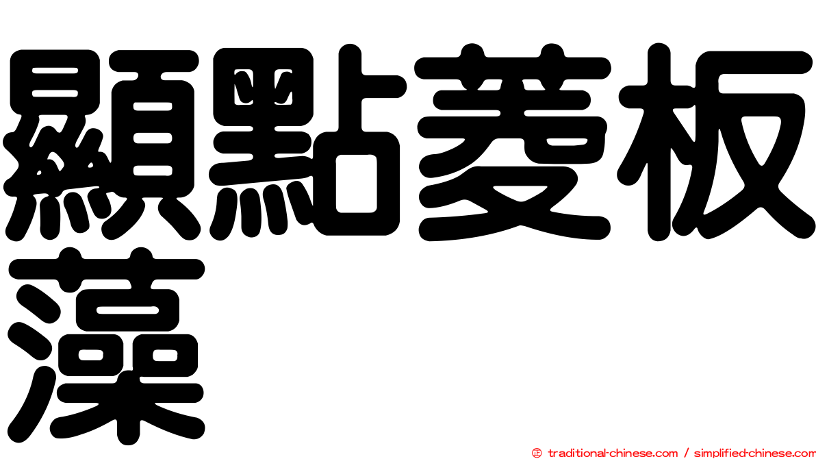 顯點菱板藻