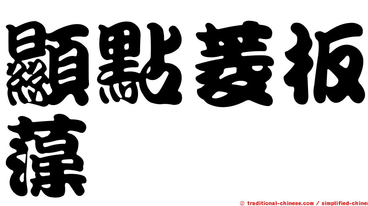 顯點菱板藻