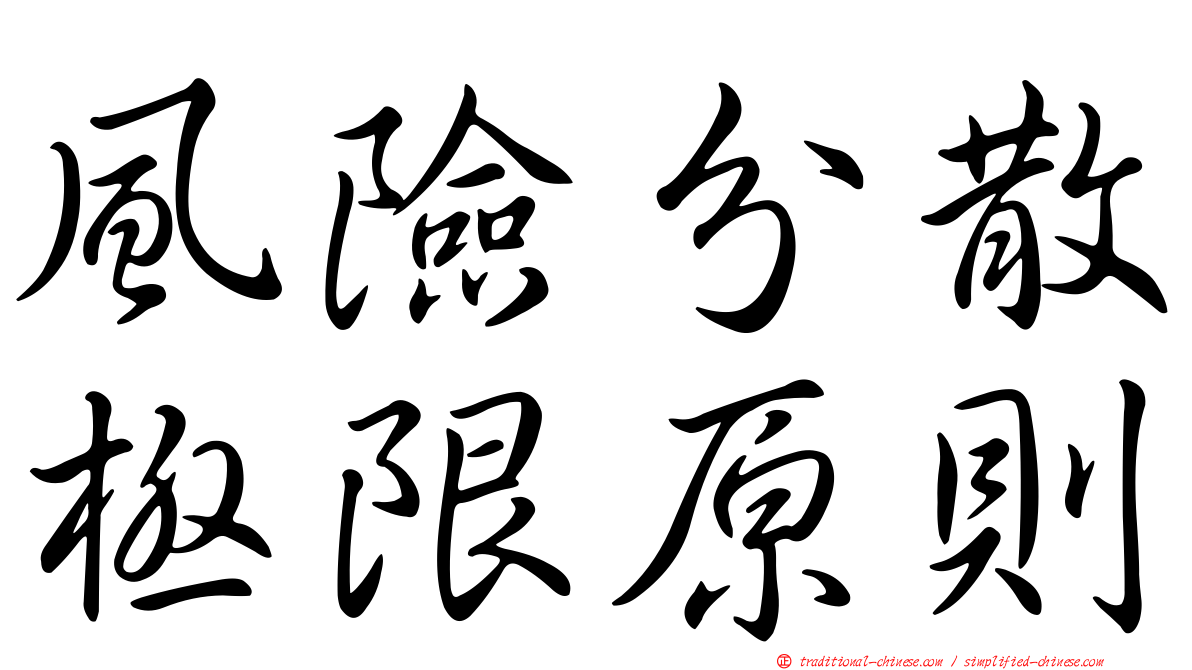 風險分散極限原則