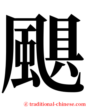 颶 serif font
