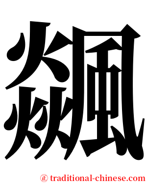飊 serif font