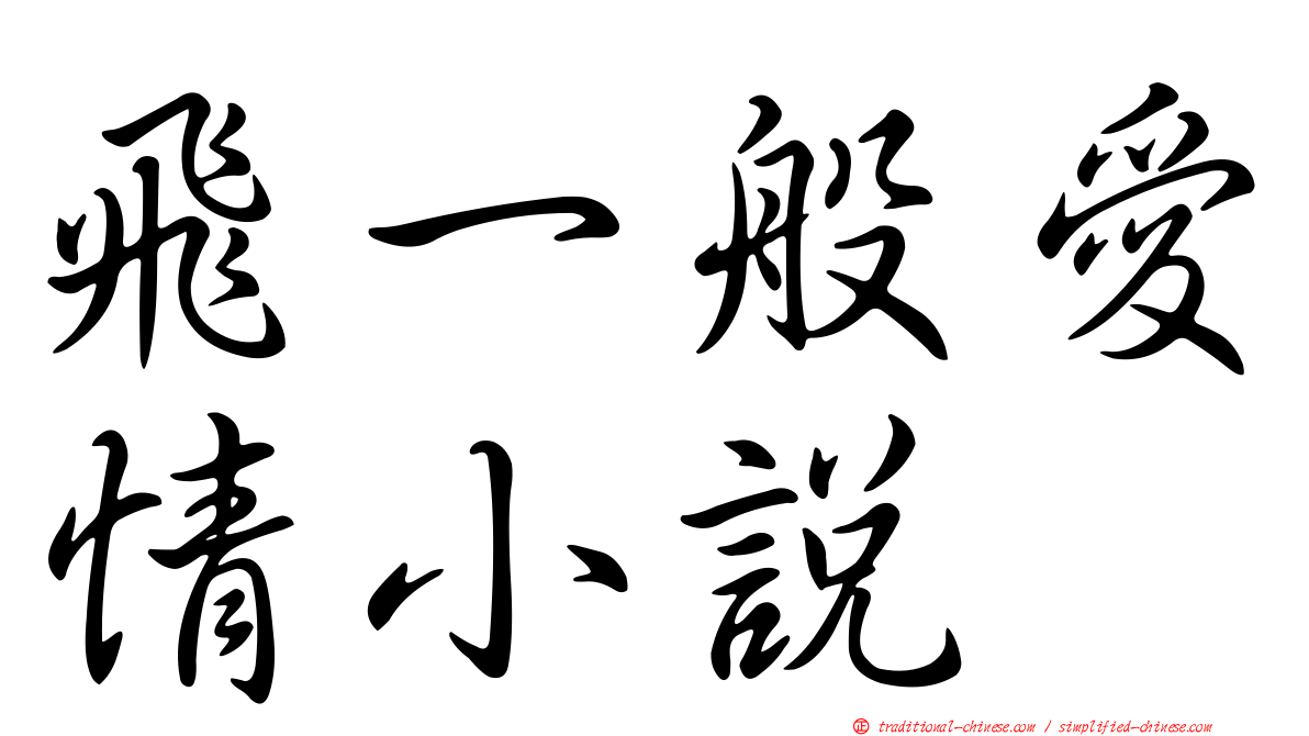 飛一般愛情小說