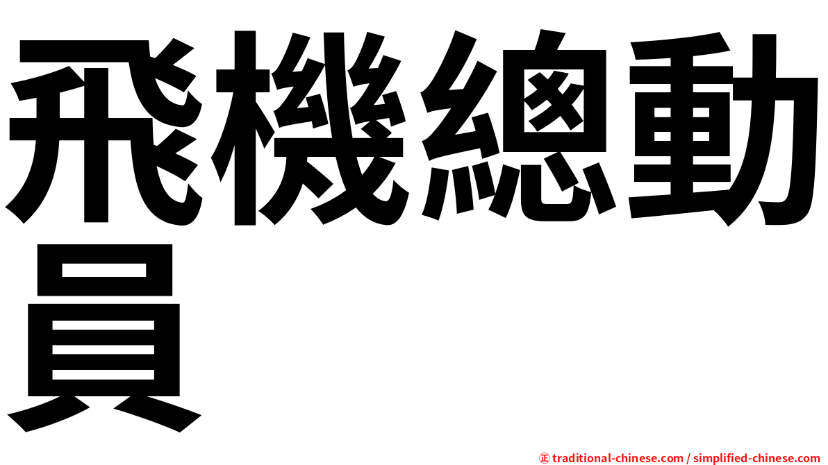 飛機總動員