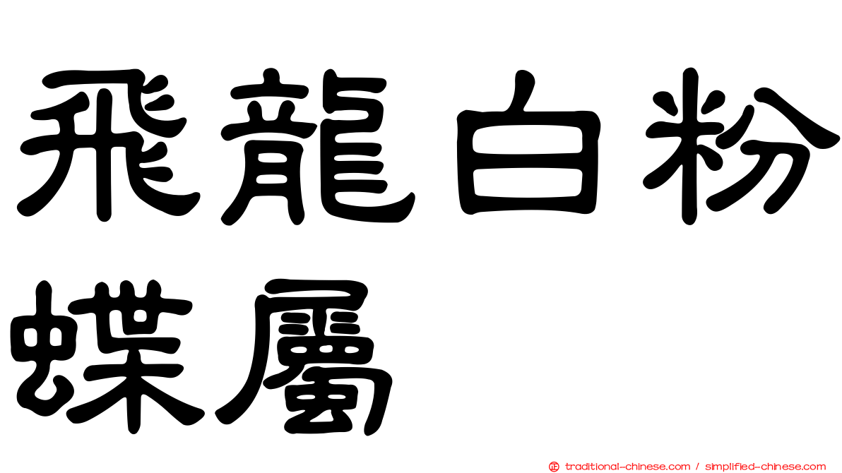 飛龍白粉蝶屬