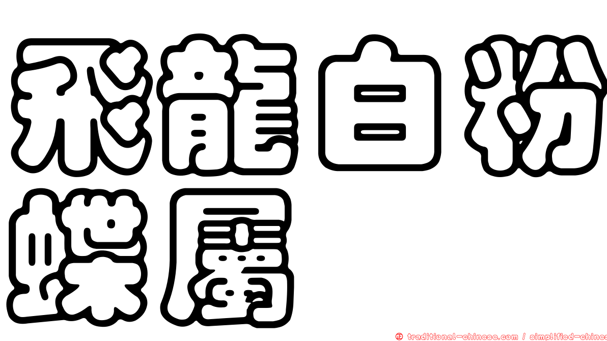 飛龍白粉蝶屬