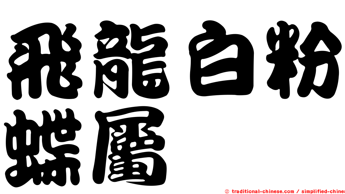 飛龍白粉蝶屬