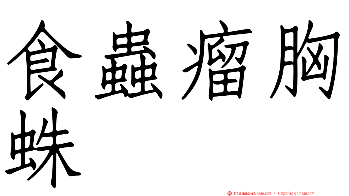 食蟲瘤胸蛛