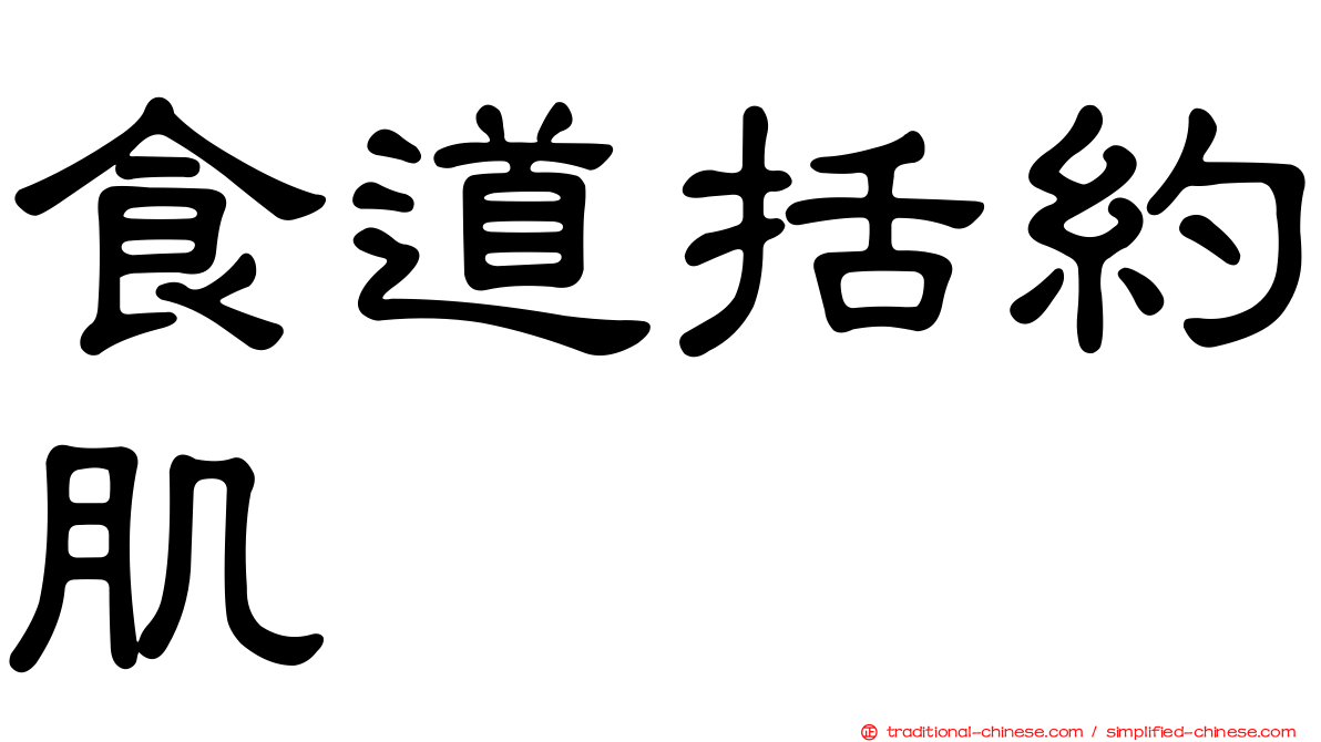 食道括約肌