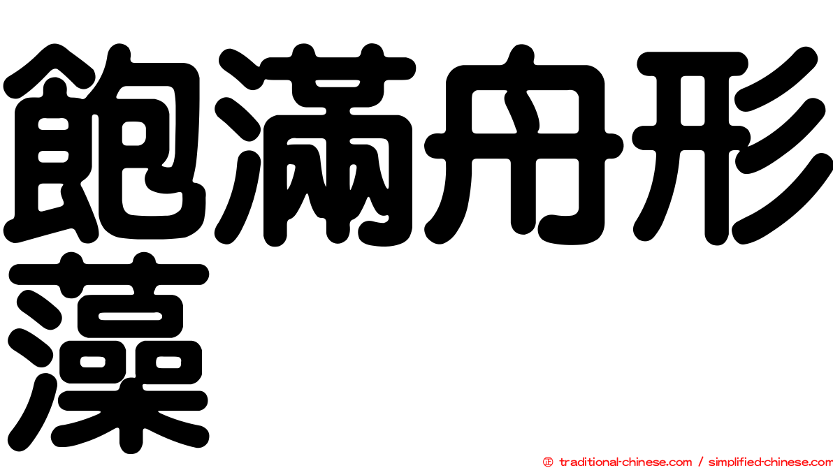 飽滿舟形藻
