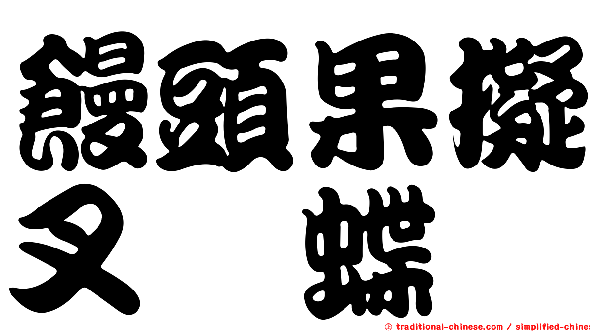 饅頭果擬叉蛺蝶