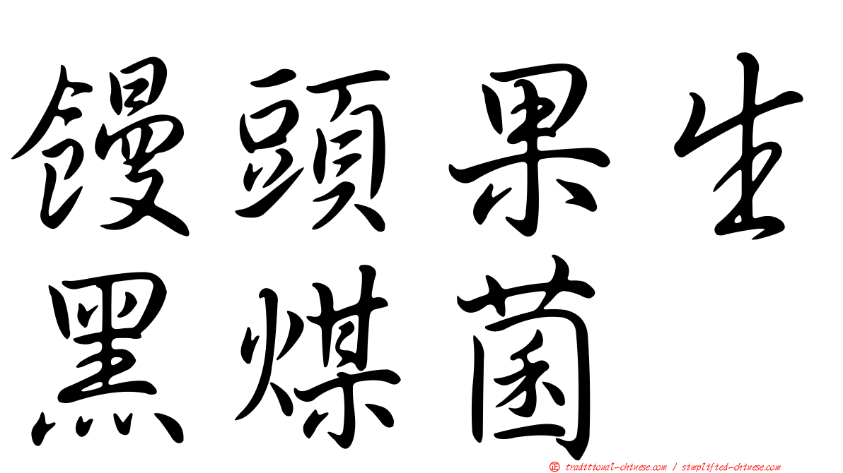 饅頭果生黑煤菌