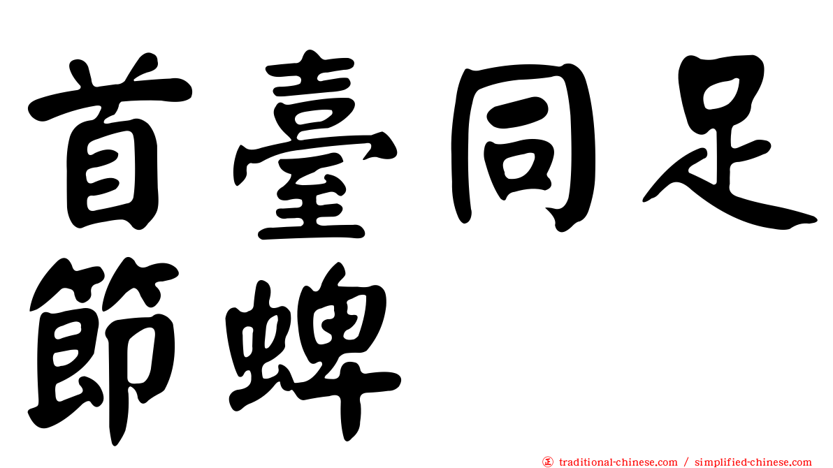 首臺同足節蜱