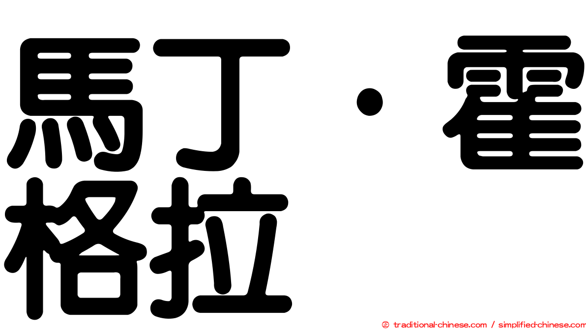 馬丁·霍格拉