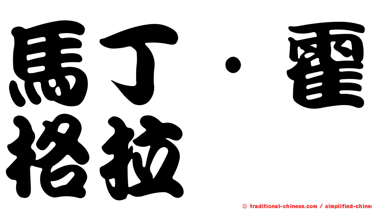 馬丁·霍格拉