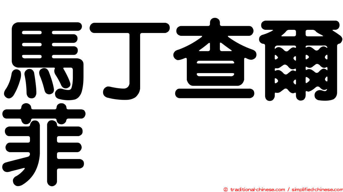 馬丁查爾菲
